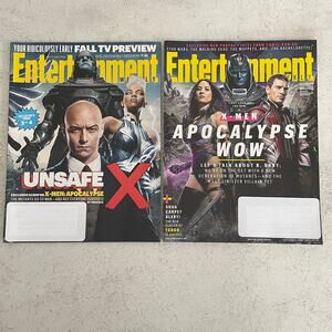 Entertainment Weekly, X-Men, 2 Issues - July 24 2015 & May 27 2016